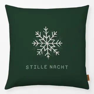 Kissen Stille Nacht tannengrün