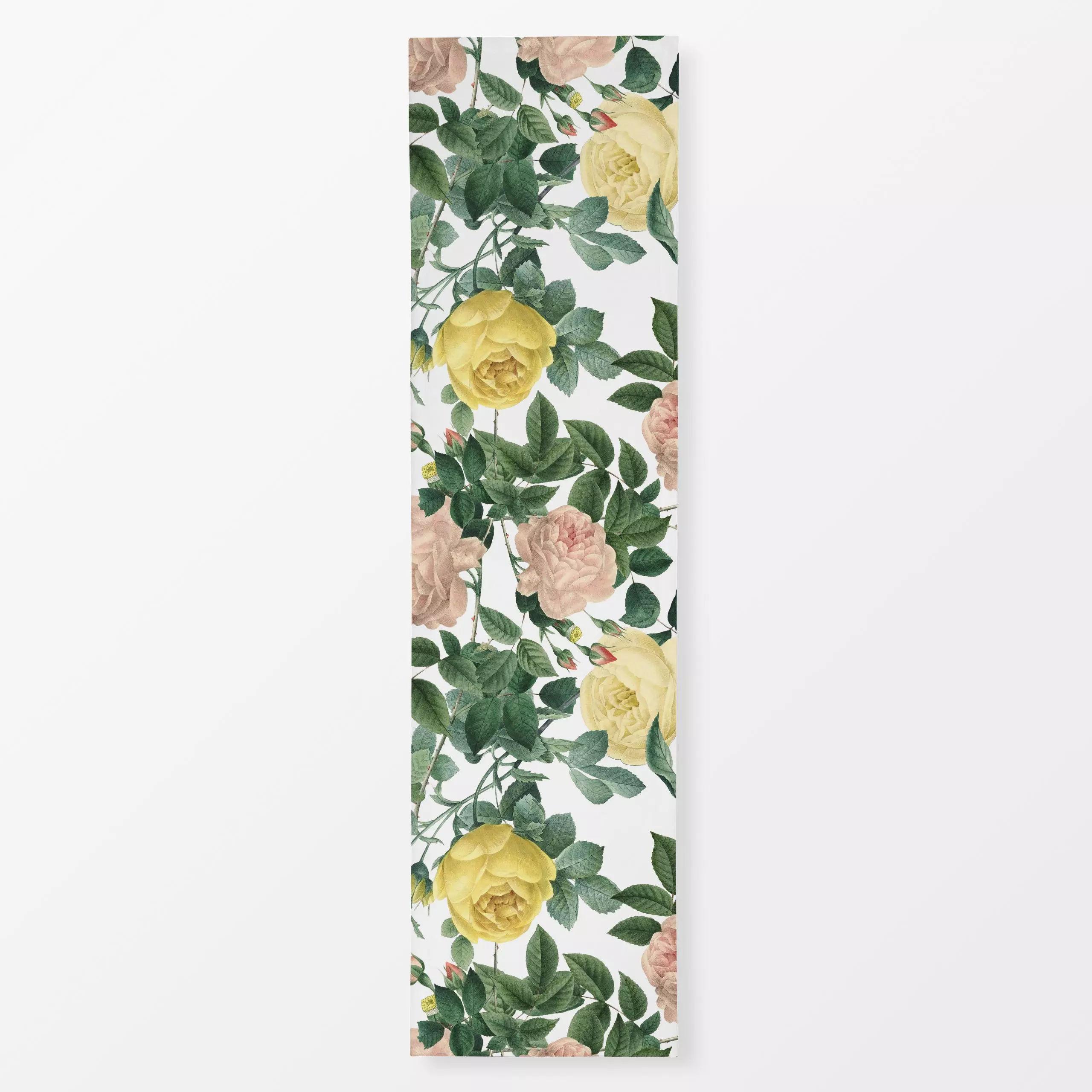 Tischläufer Redouté Rosen - Blumen & Florales, Retro & Vintage - von „Uta Naumann"; Natur, Blumen, Rosen, Garten, Blüten, vi...