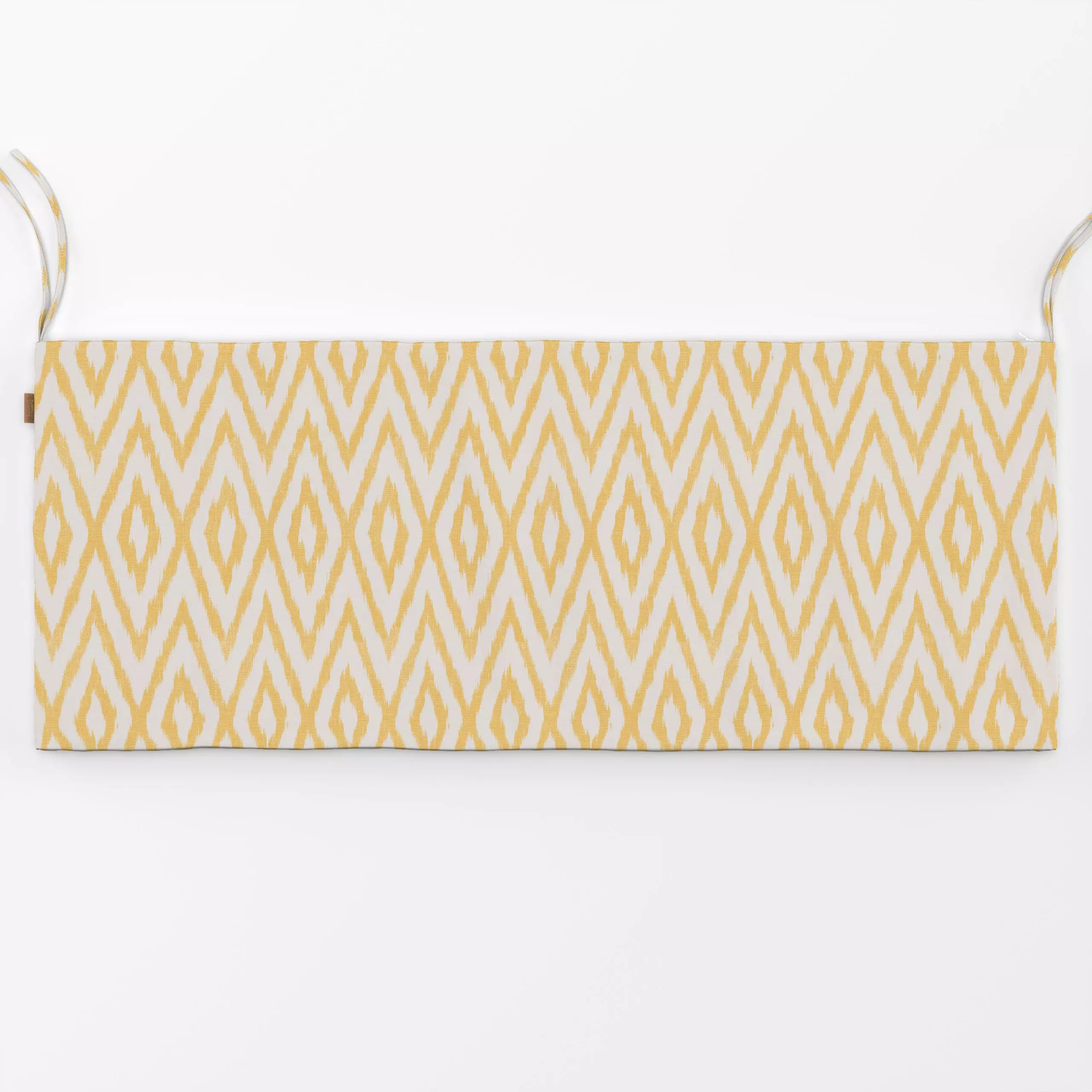 Bankauflage Ikat Yellow - Symbole & Muster, Reise - von „Studio Kesse"; marrakesch, marrokko, boho, gelb, Ethno, Zickzack, i...