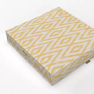 Bodenkissen Ikat Yellow