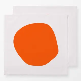 Servietten organischer Kreis Orange