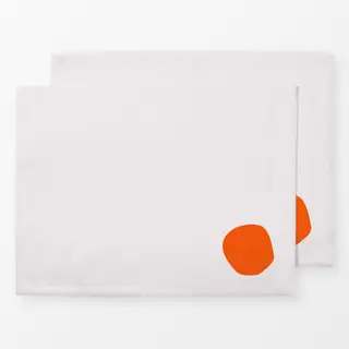 Tischset organischer Kreis Orange