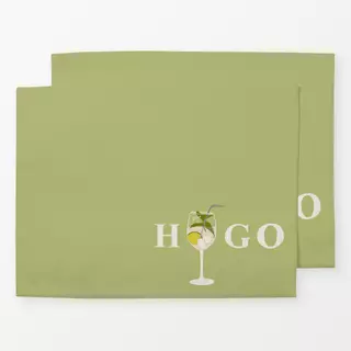 Tischset Hugo Typo Mint