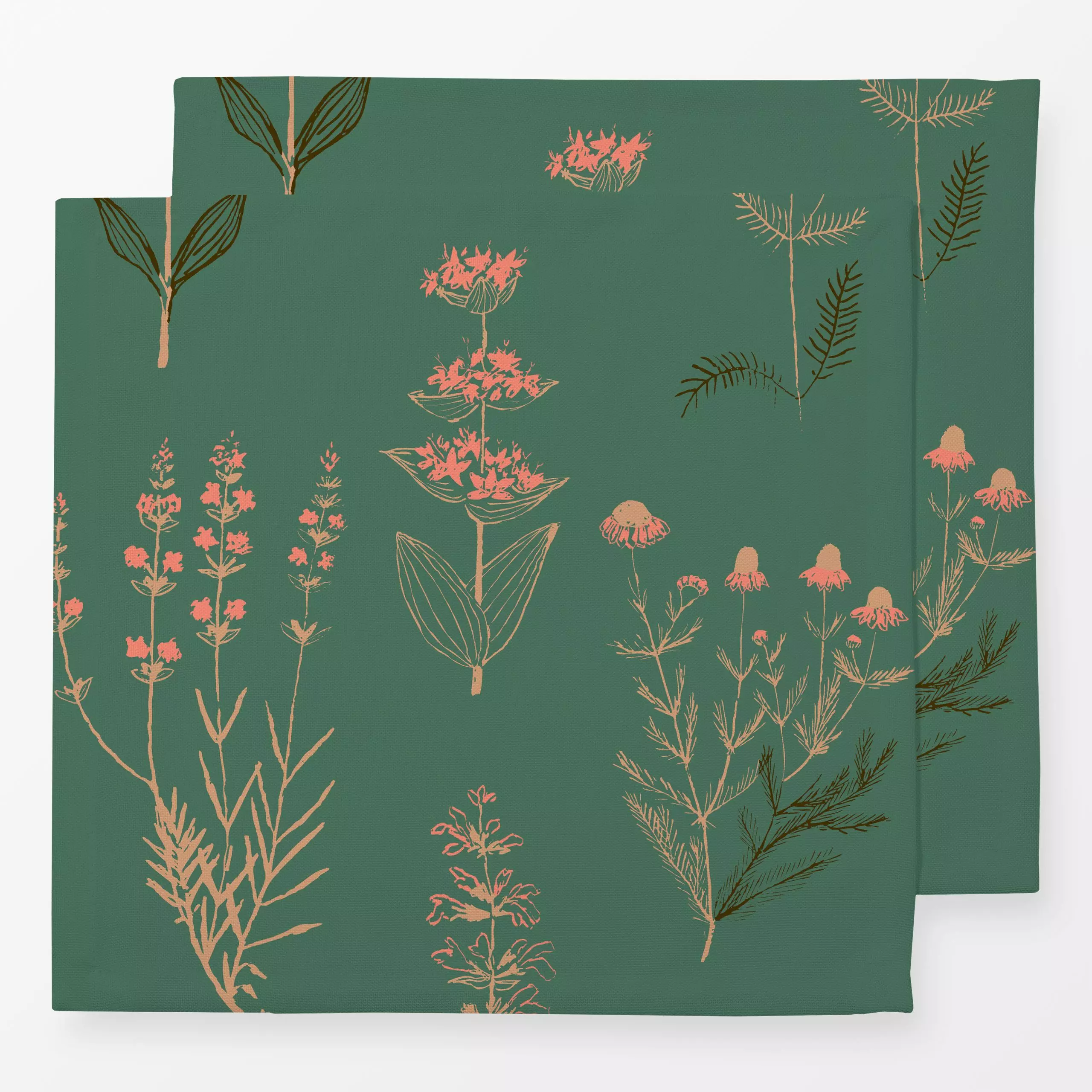 Servietten Tea Time Floral - Blumen & Florales, Sommer - von „Julia Schumacher"; Mohn, Kamille, floral, Margeriten, englisch...