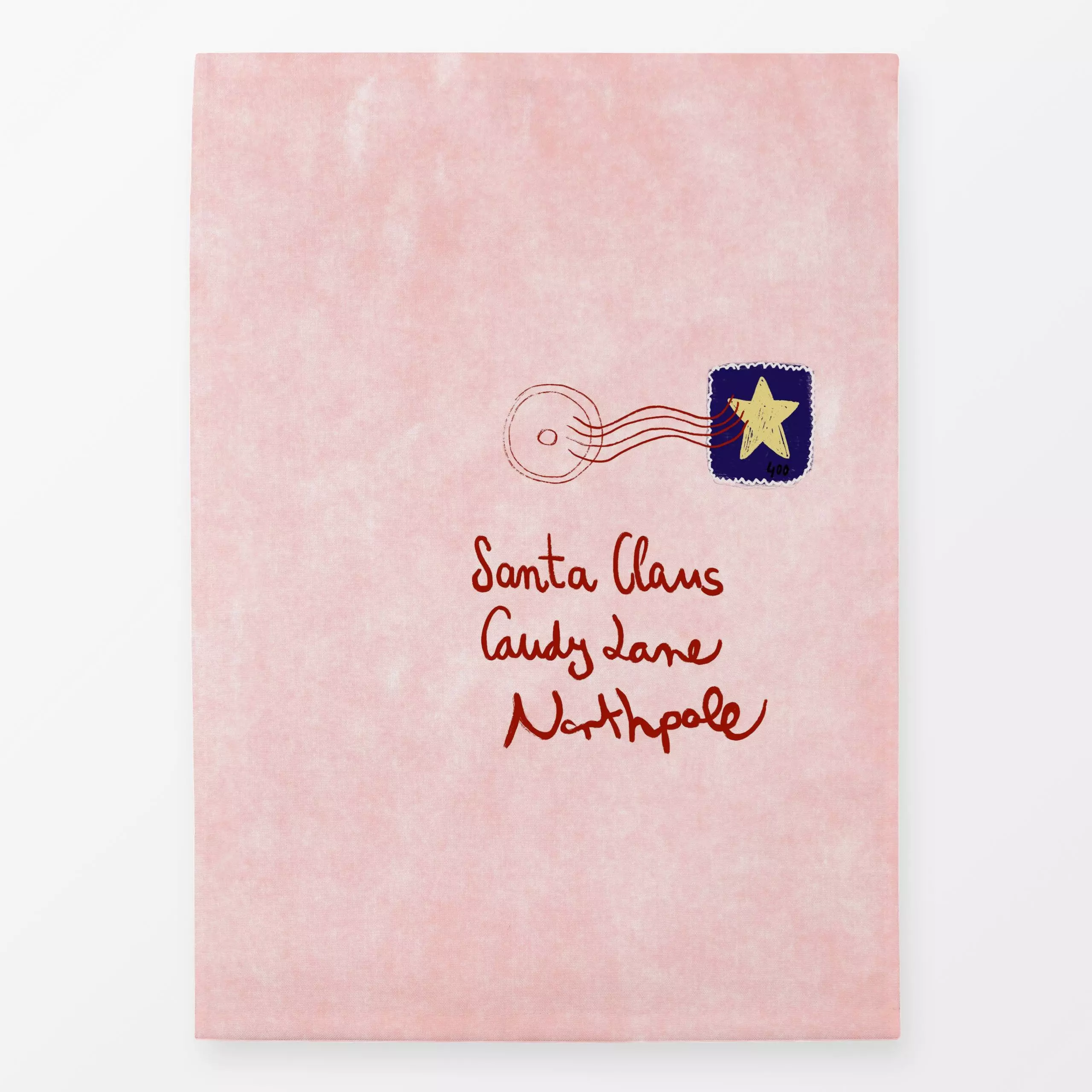 Geschirrtücher Letter to Santa - Sprüche & Schriftzüge, Weihnachten, Anlässe - von „Studio ROSAGRAU"; rosa, Weihnachten, san...