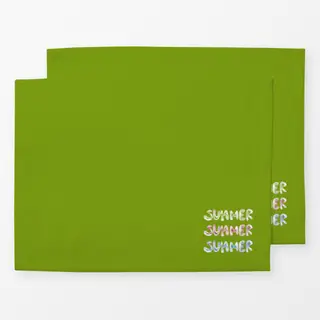Tischset Summer Seifenblasen Grün
