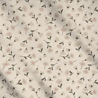 Meterware Kleine Blüten hell