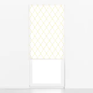 Raffrollo Rautenmuster gelb