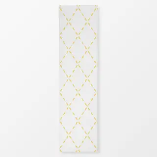 Tischläufer Rautenmuster gelb