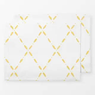 Tischset Rautenmuster gelb