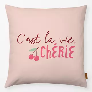 Kissen C´est la vie chérie rose