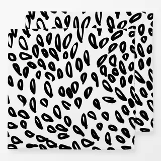 Servietten Abstrakt in schwarz-weiss