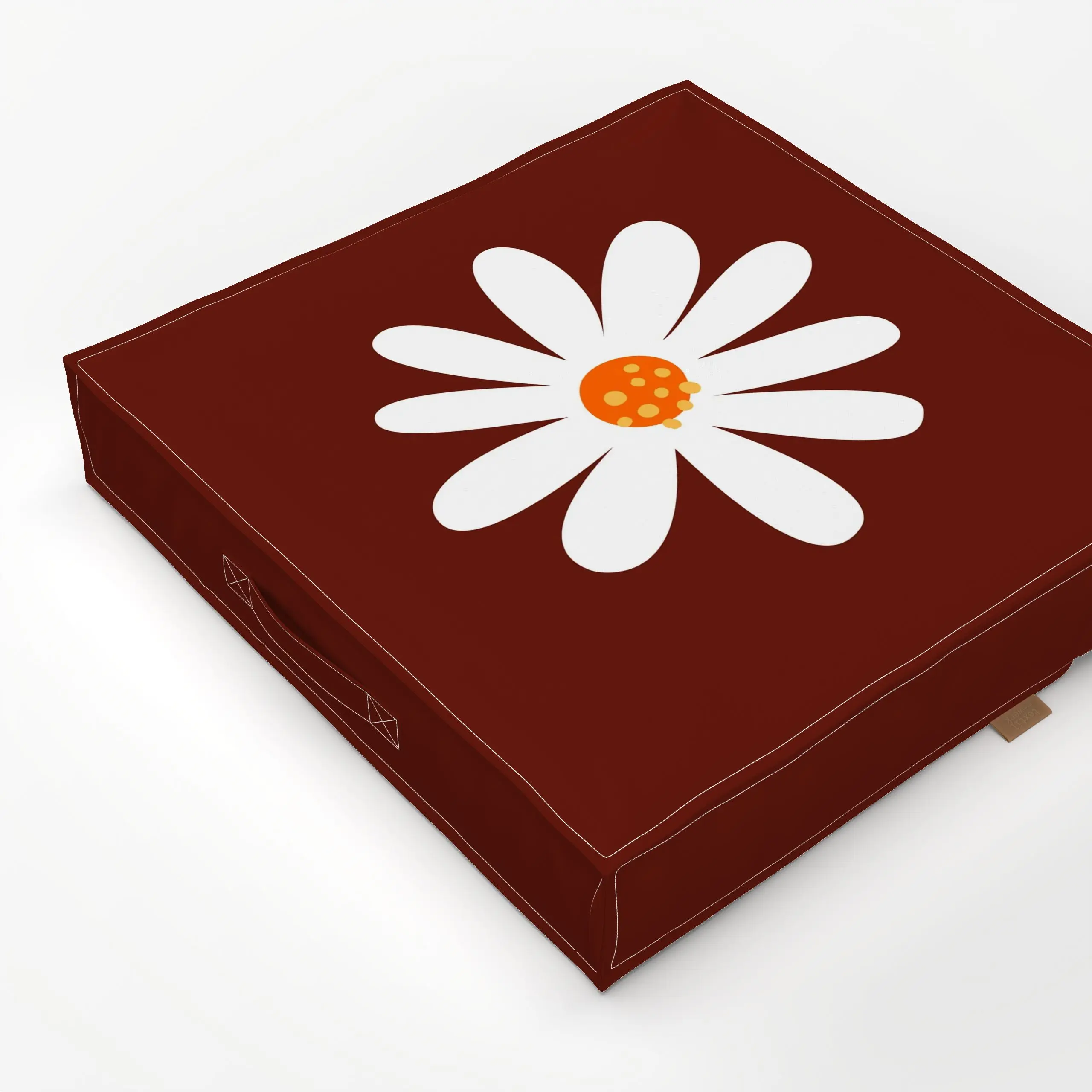 Bodenkissen Blüte Let spring begin - Blumen & Florales, Frühling, Ostern - von „Heyduda"; Blüten, Cozy, Sommer, Magerite, Ge...