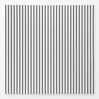 Tischdecke schmale Streifen schwarz-weiß