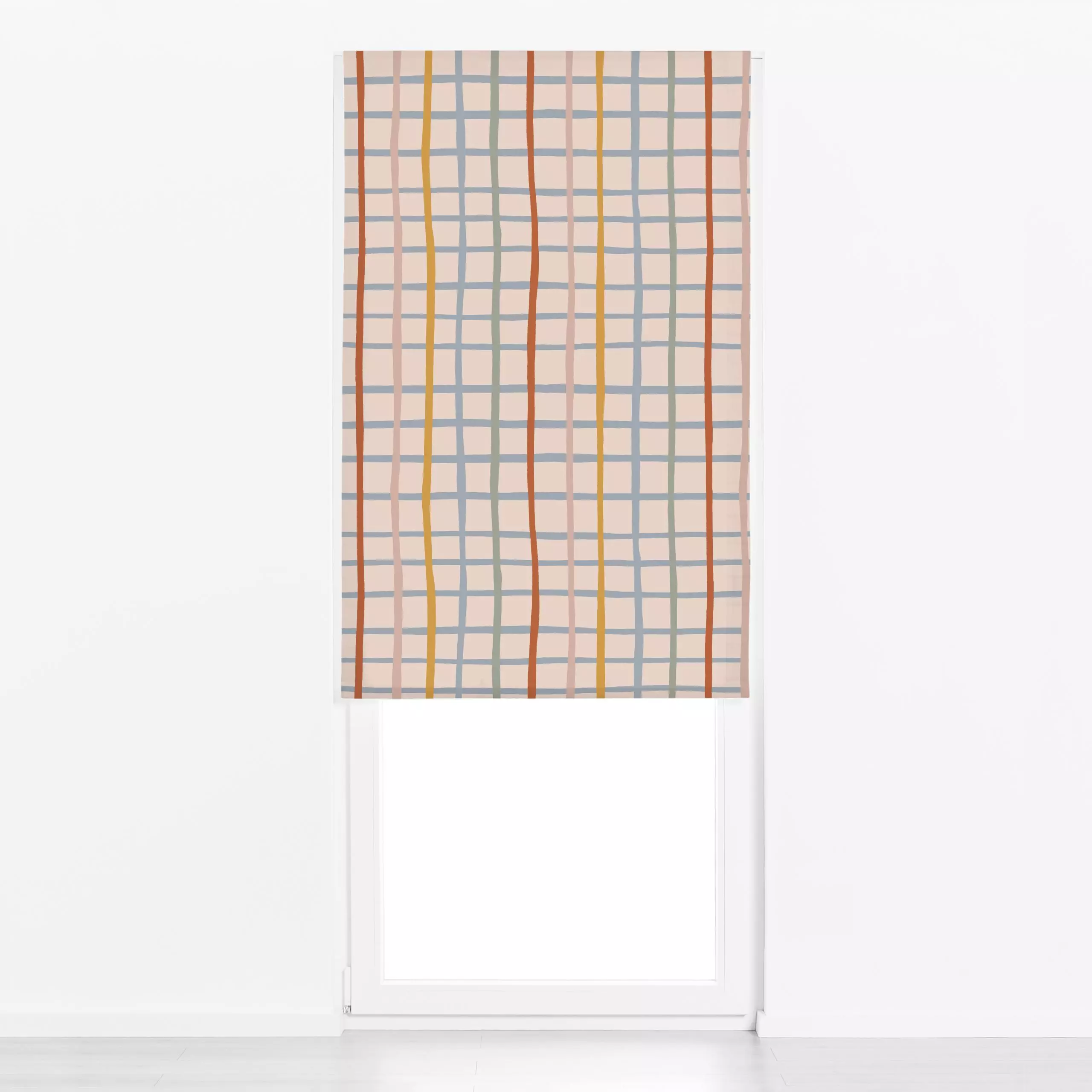 Raffrollo Multicolor Stripes - Symbole & Muster - von „Menina Lisboa "; minimal, Streifen, rosa, graphisch, skandinavisch, A...