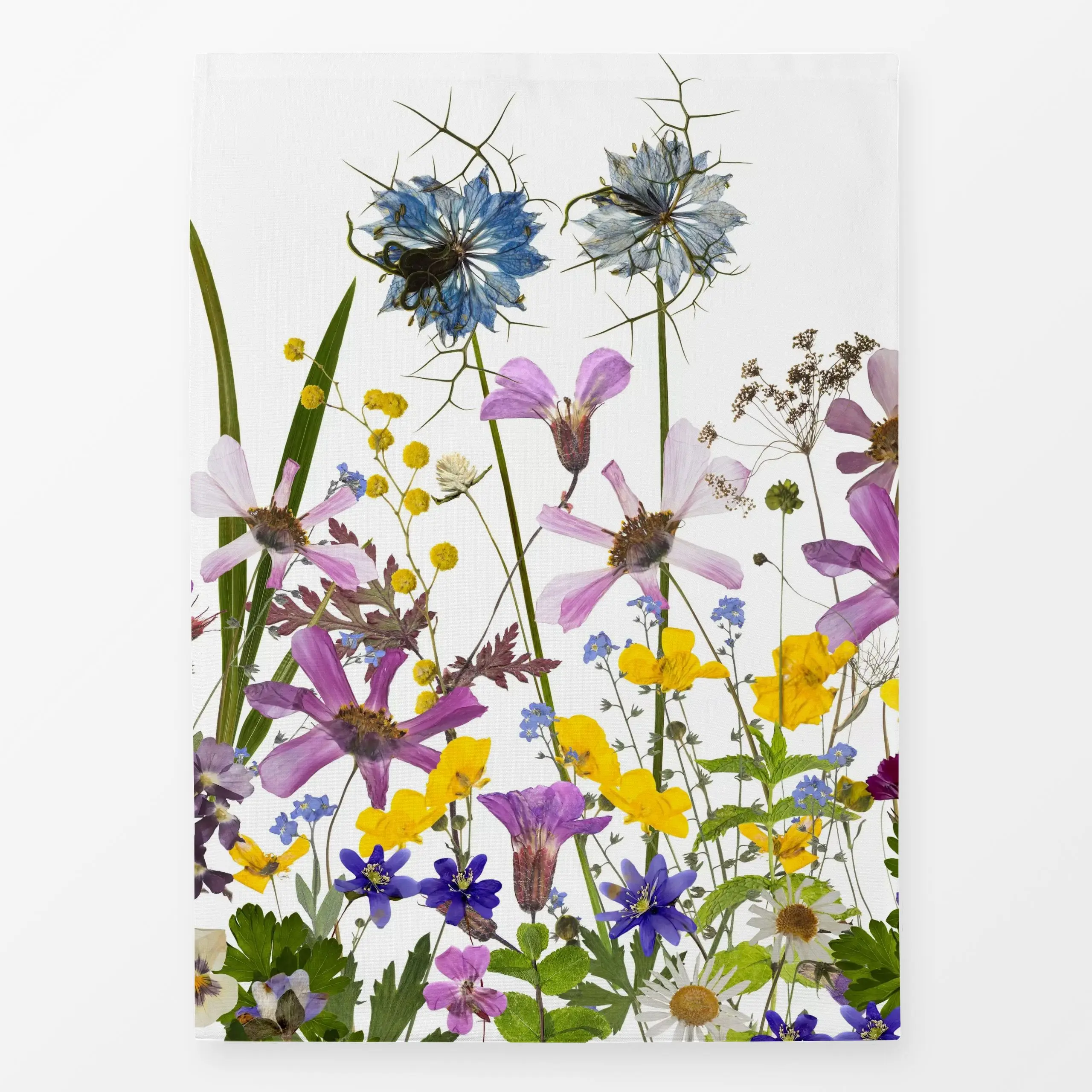 Geschirrtücher Getrocknete Mittsommer Wiese - Blumen & Florales - von „Uta Naumann"; Natur, skandinavisch, Blumen, Wildblume...