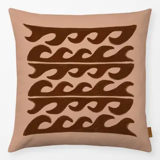 Kissen Pink and Red Painted Waves