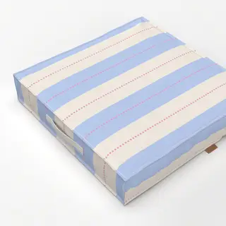 Bodenkissen Nadelstreifen Blau