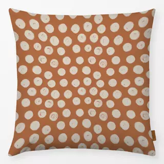 Kissen Dots brown