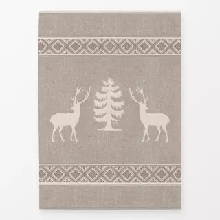 Geschirrtuch Nordic deers and tree I