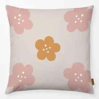 Kissen Pinke und orange Blumen