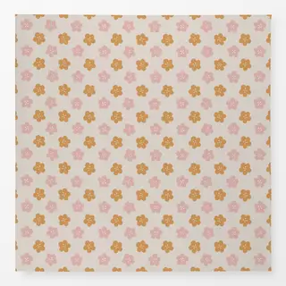 Tischdecke Pinke und orange Blumen