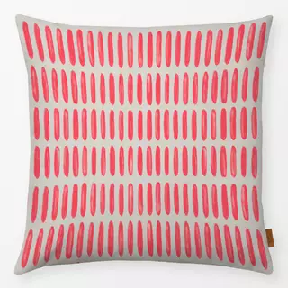 Kissen Vibrant Summer - Streifen rot