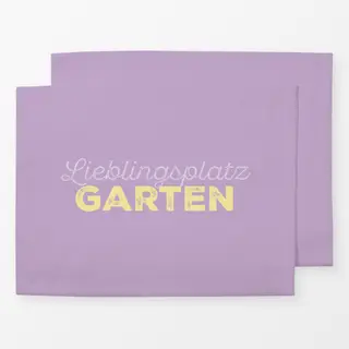 Tischset Lieblingsplatz Garten lila