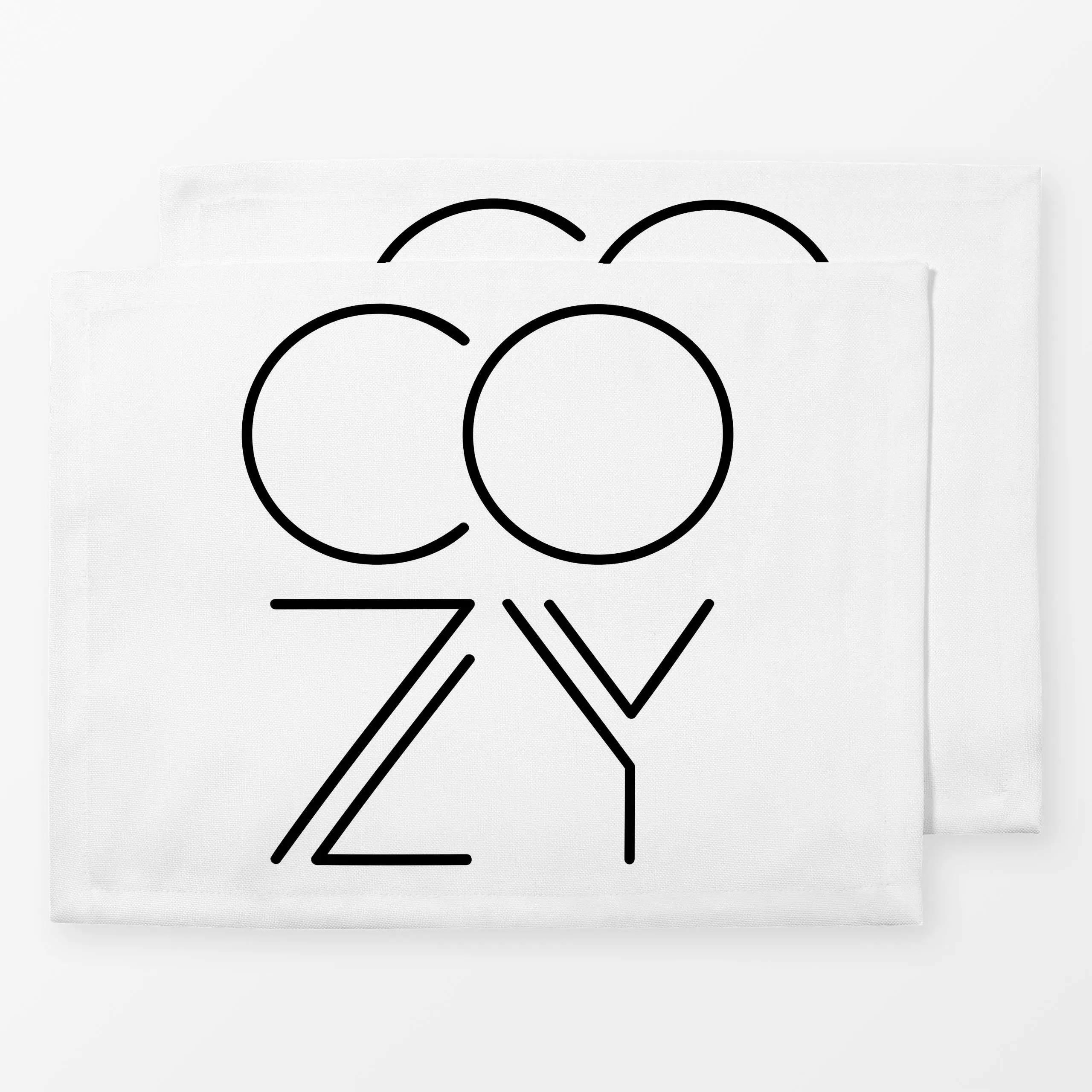 Tischset Cozy white, Spruch, Sommer, von Heyduda