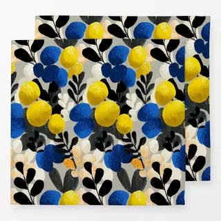 Servietten Citrons et Prunes