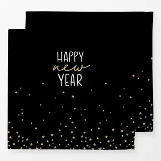 Servietten New Year in Paris black