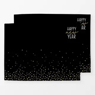 Tischset New Year in Paris black