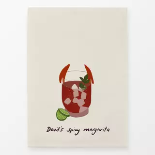 Geschirrtücher Halloween Cocktail Devil