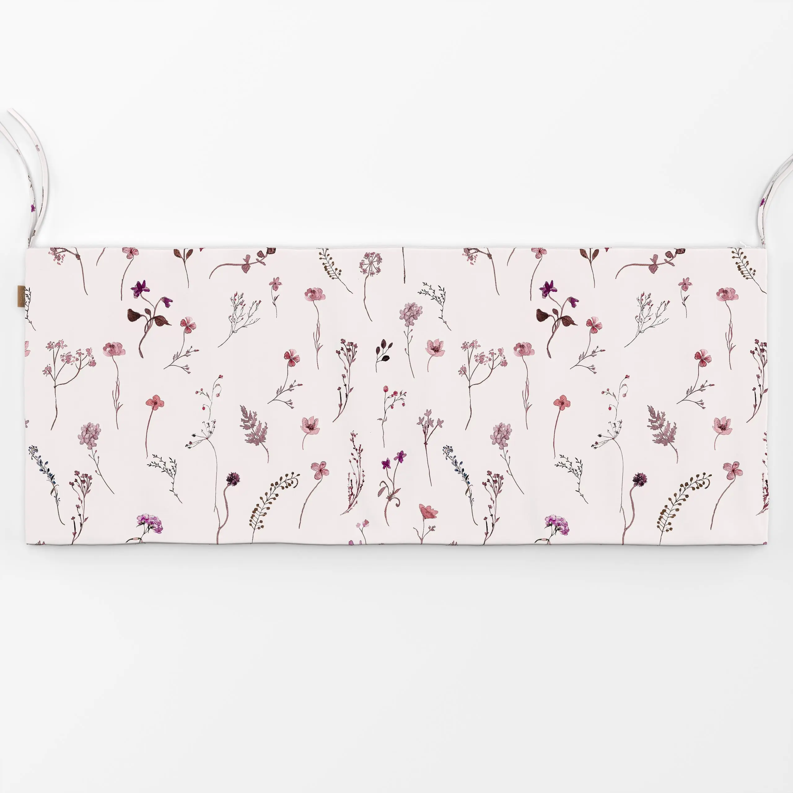 Bankauflage Wildblumen Rosa Muster - Blumen & Florales, Sommer, Symbole & Muster - von „Monika Strigel"; rosa, Wildblumen, S...