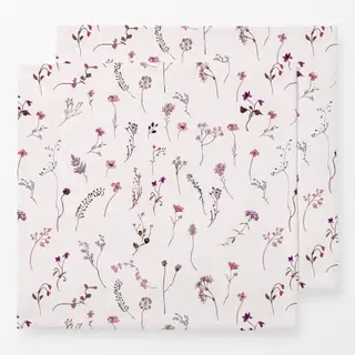 Servietten Wildblumen Rosa Muster