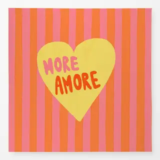 Tischdecke More Amore gestreift