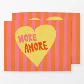 Tischset More Amore gestreift