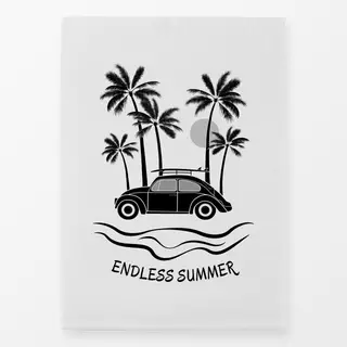 Geschirrtuch Endless Summer Surf black