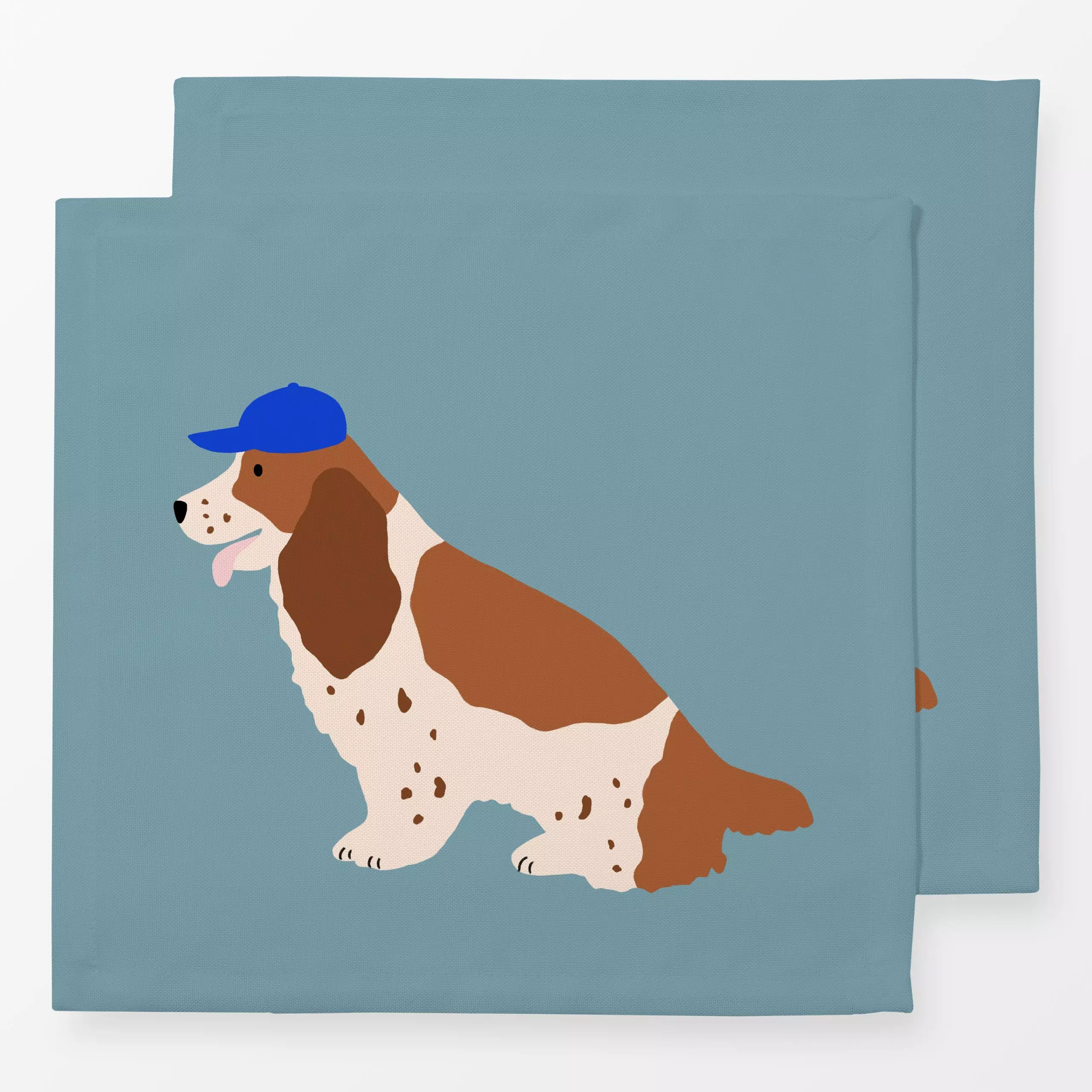 Servietten Cocker Spaniel mit Kappe - Tiere, Anlässe - von „Maren Gross "; Illustration, Hund, Geschenk, geschenkidee, Haust...