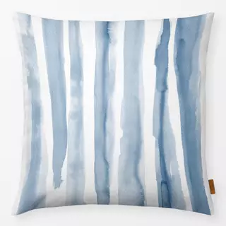 Kissen Soft Blue Watercolor Strokes