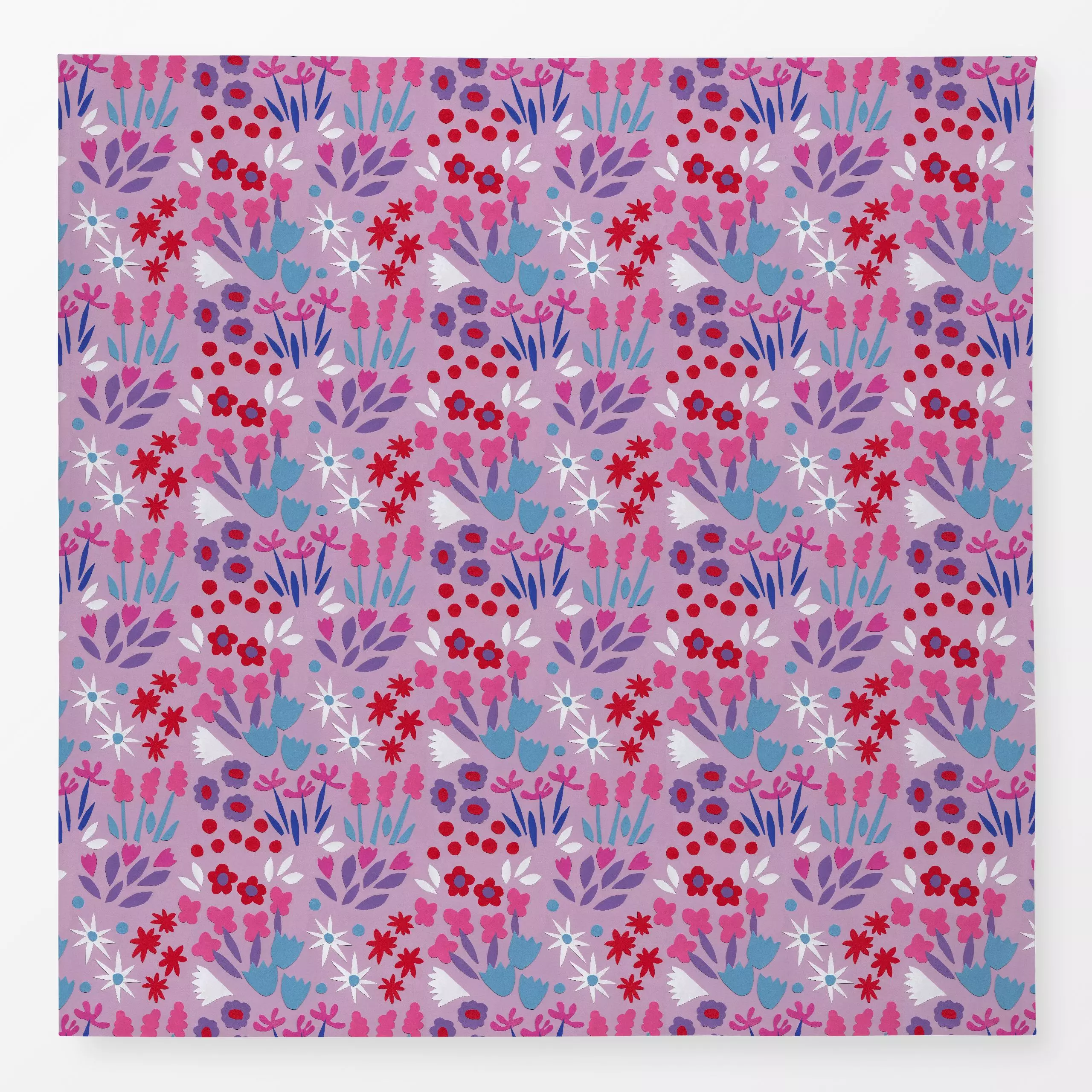 Tischdecke Millefleurs, Blumen, Frühling, von Iris Knabenschuh Textildesign