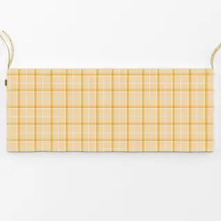 Bankauflage Karo Gingham Tartan Gelb