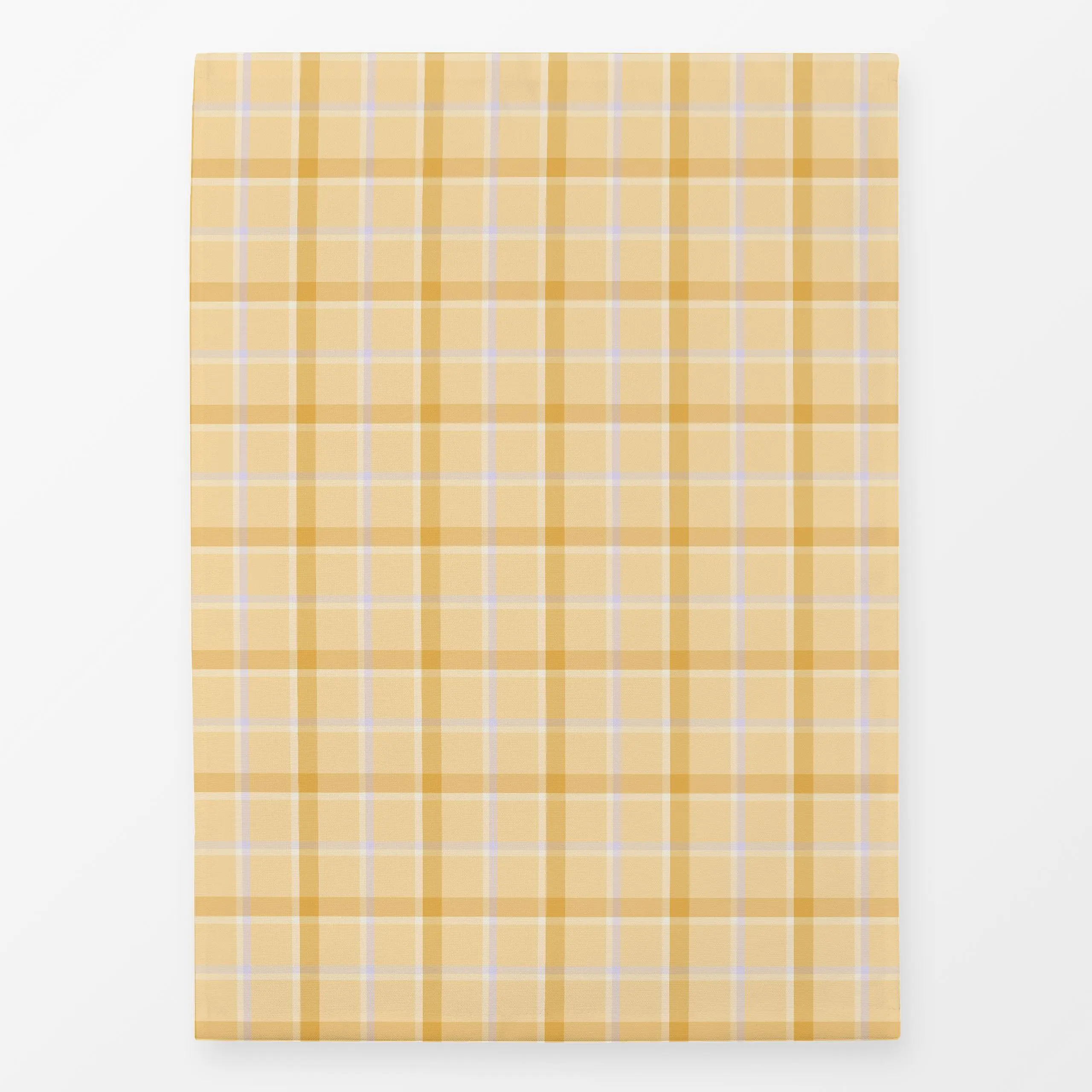 Geschirrtücher Karo Gingham Tartan Gelb - Frühling, Symbole & Muster, Ostern - von „Monika Strigel"; Orange, landhaus, klass...