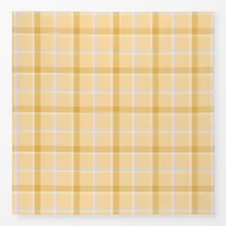 Tischdecke Karo Gingham Tartan Gelb