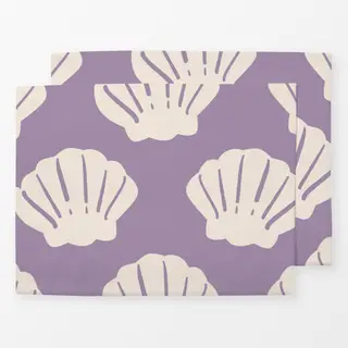 Tischset Muscheln Muster - Lila