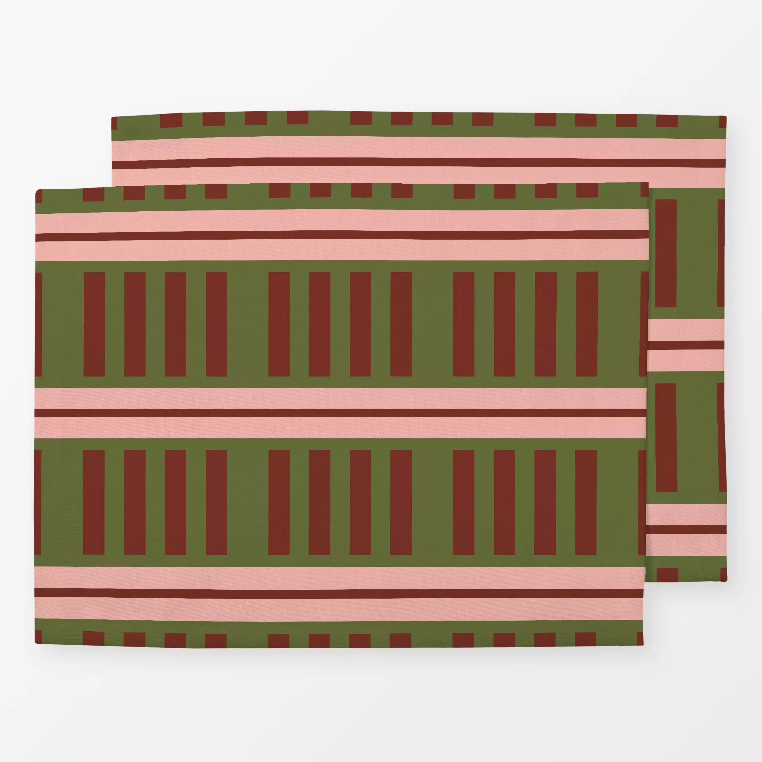 Tischset Small Stripes - Herbst, Symbole & Muster - von „Kathrin Löffler"; Muster, abstrakt, Streifen, modern, Herbst, patte...