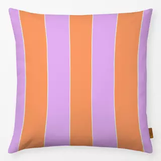 Kissen Streifen orange pink