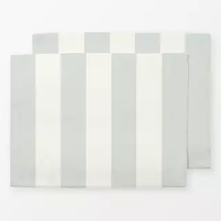 Tischset Cozy XMas Helle Streifen gruen