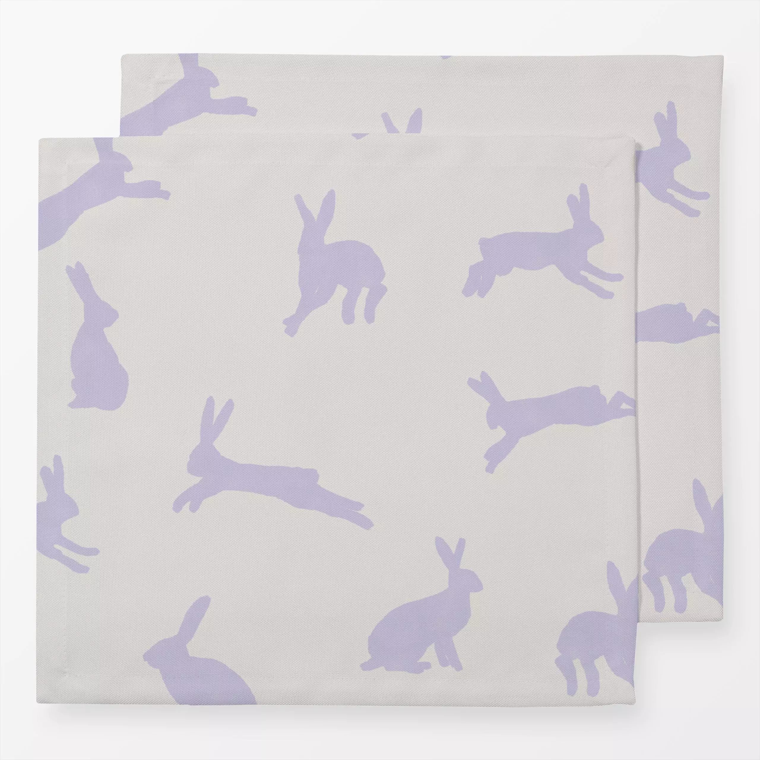 Servietten Hase Hase Lila - Frühling, Tiere - von „Jana Driver"; Hase, beige, Ostern, Osterhase, lila, Fruehling