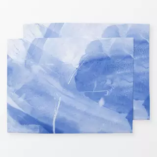 Tischset Brush strokes blue 1